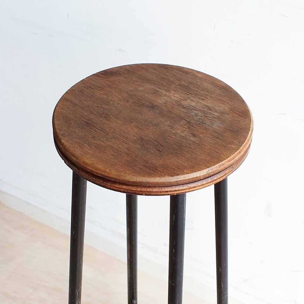 鉄脚のハイスツール 高さ82cm カウンターチェア ZR24405