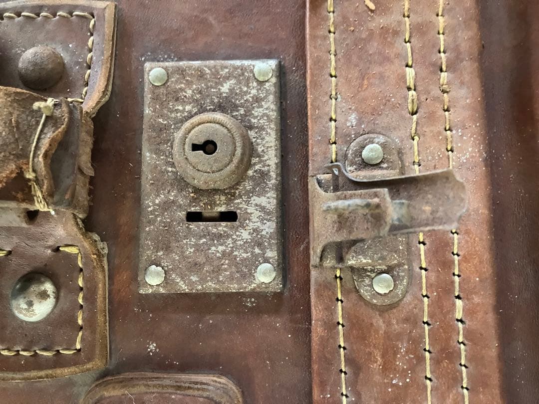 【昭和レトロ アンティーク】革製トランクバッグ ヴィンテージ