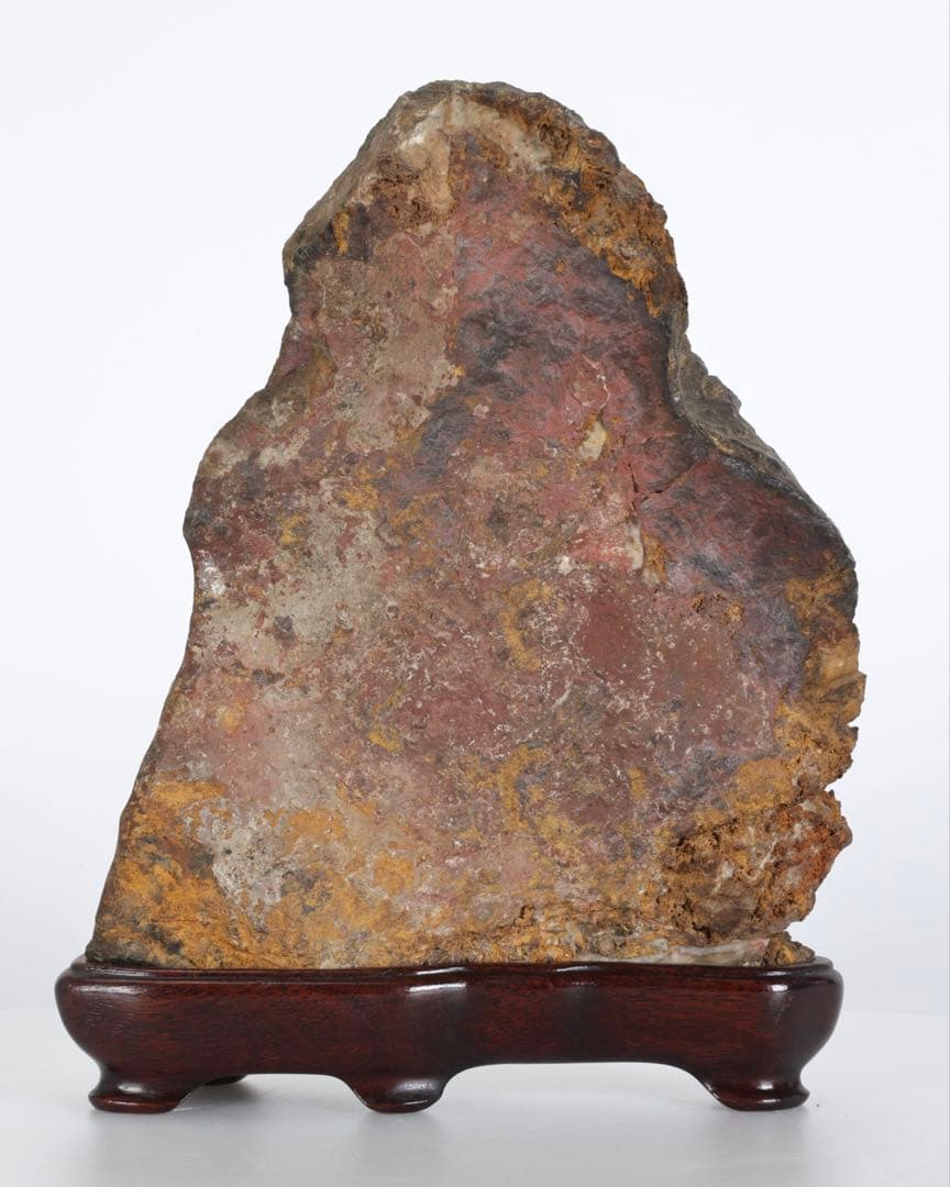 菊花石 菊紋石 大輪 紋石 台座付 3.2kg 鑑賞石 原石 自然石 美石 水石