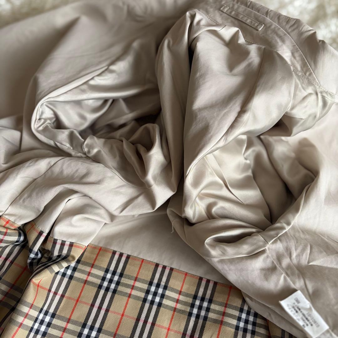 バーバリー トレンチコート 金ボタン ノバチェック ベルト M相当