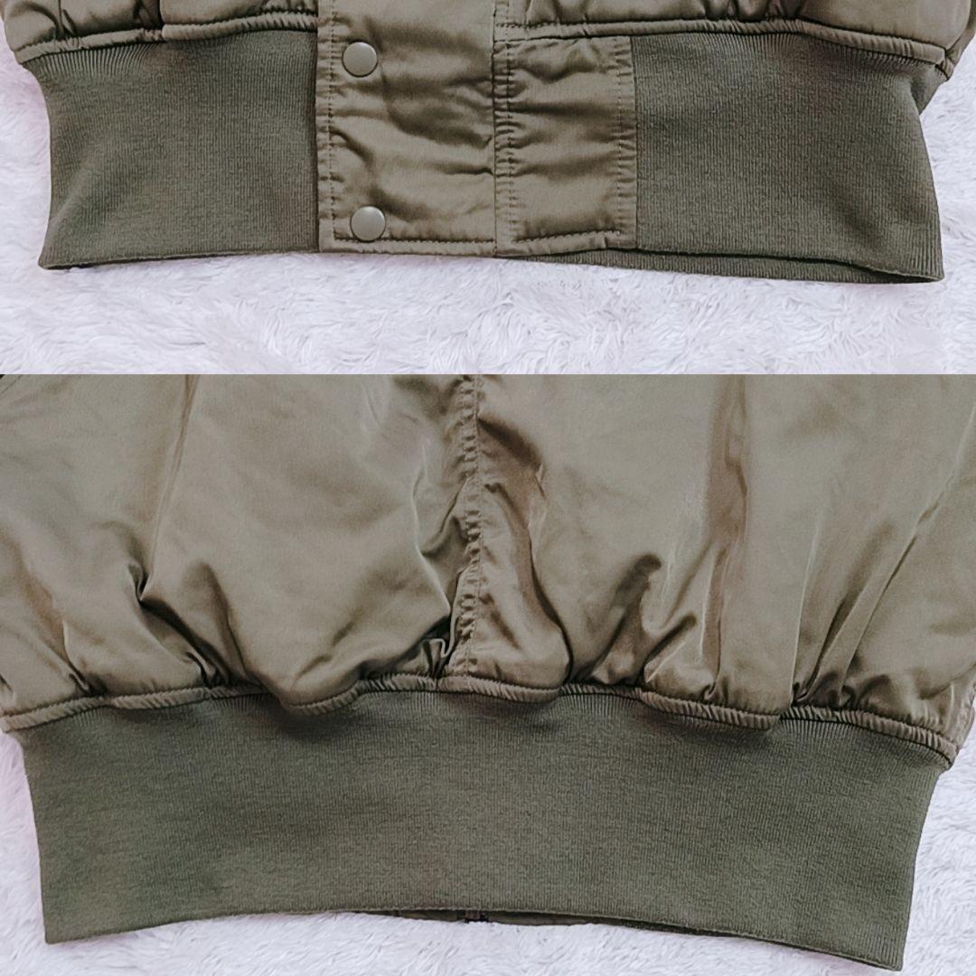 AZUL by moussy N-2B フライトジャケット 短丈 ファー フード