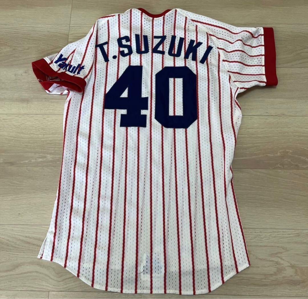 東京ヤクルトスワローズ　鈴木平　実使用ホームユニフォーム　デサント　1992