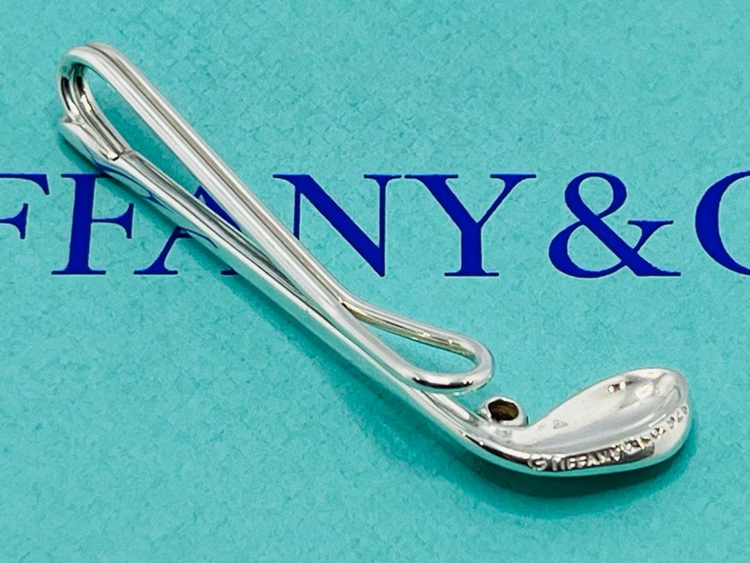 c743 美品　ティファニー　ゴルフクラブ　マネークリップ　ネクタイピン　925