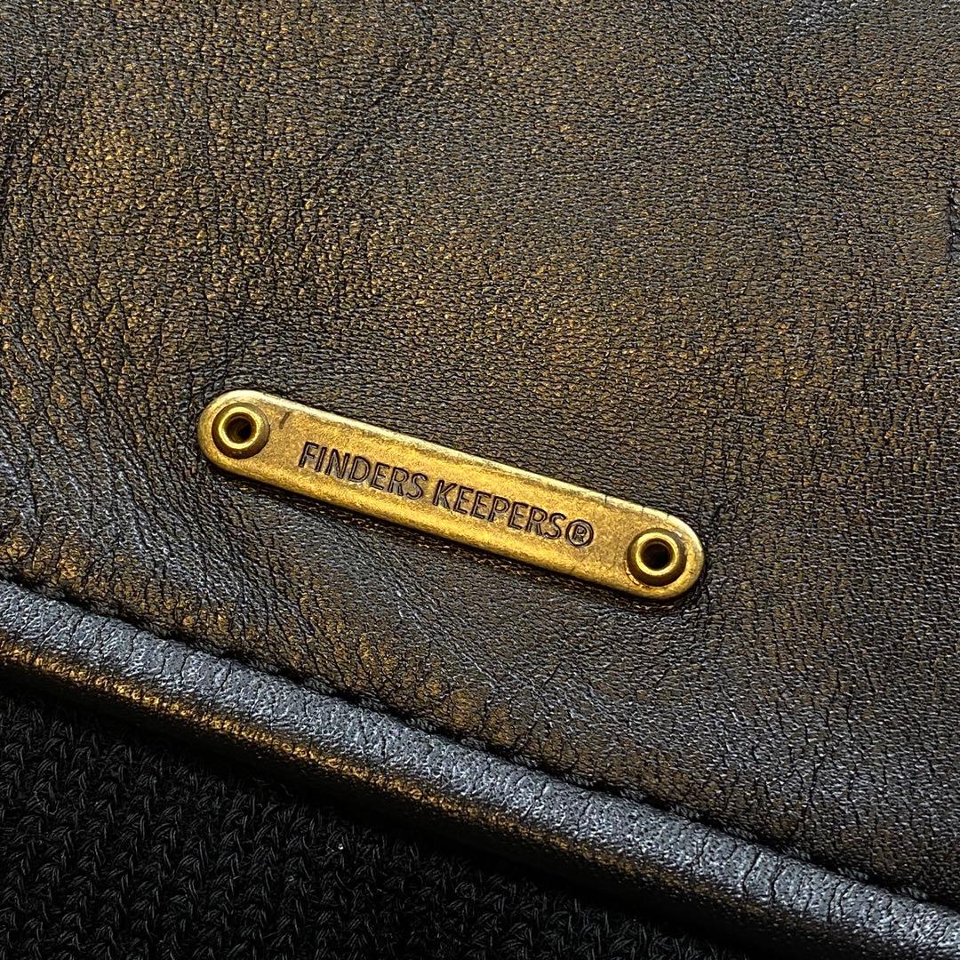 フィンダーズキーパーズ バックボーン G-1 馬革 レザージャケット S 黒色