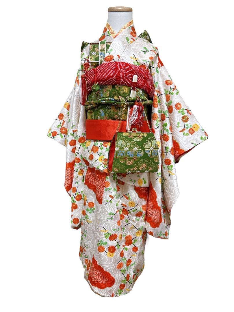 お買い得品♡七五三　7歳　女の子　セット　一式　白系　レトロ