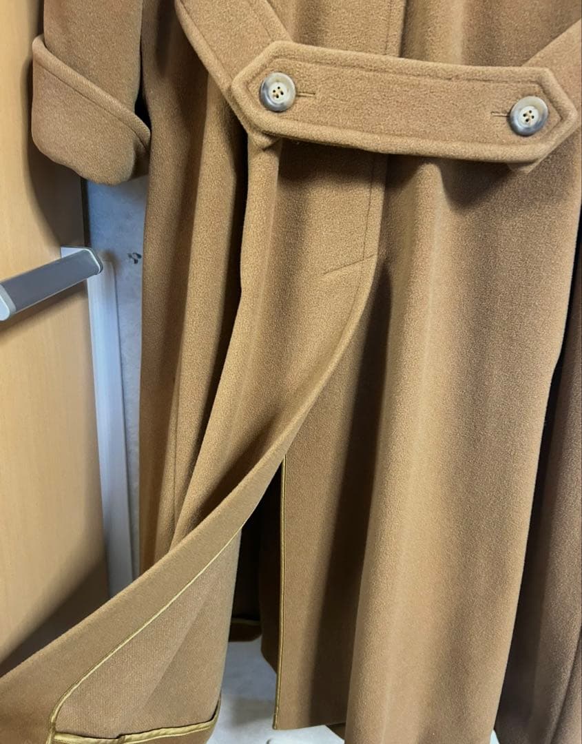 マックスマーラ　ロングコート　ピュアウール　訳あり　中古　虫食い