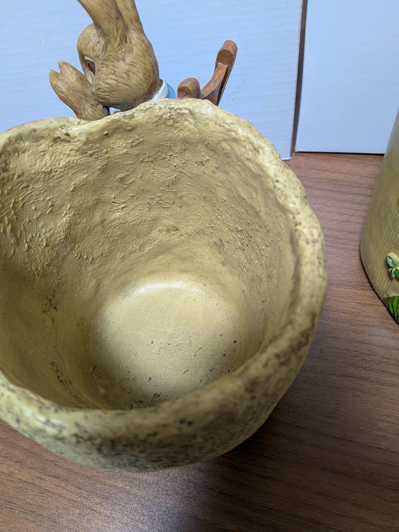 未使用　ピーターラビット　ミセスラビット　プランター　加藤工芸
