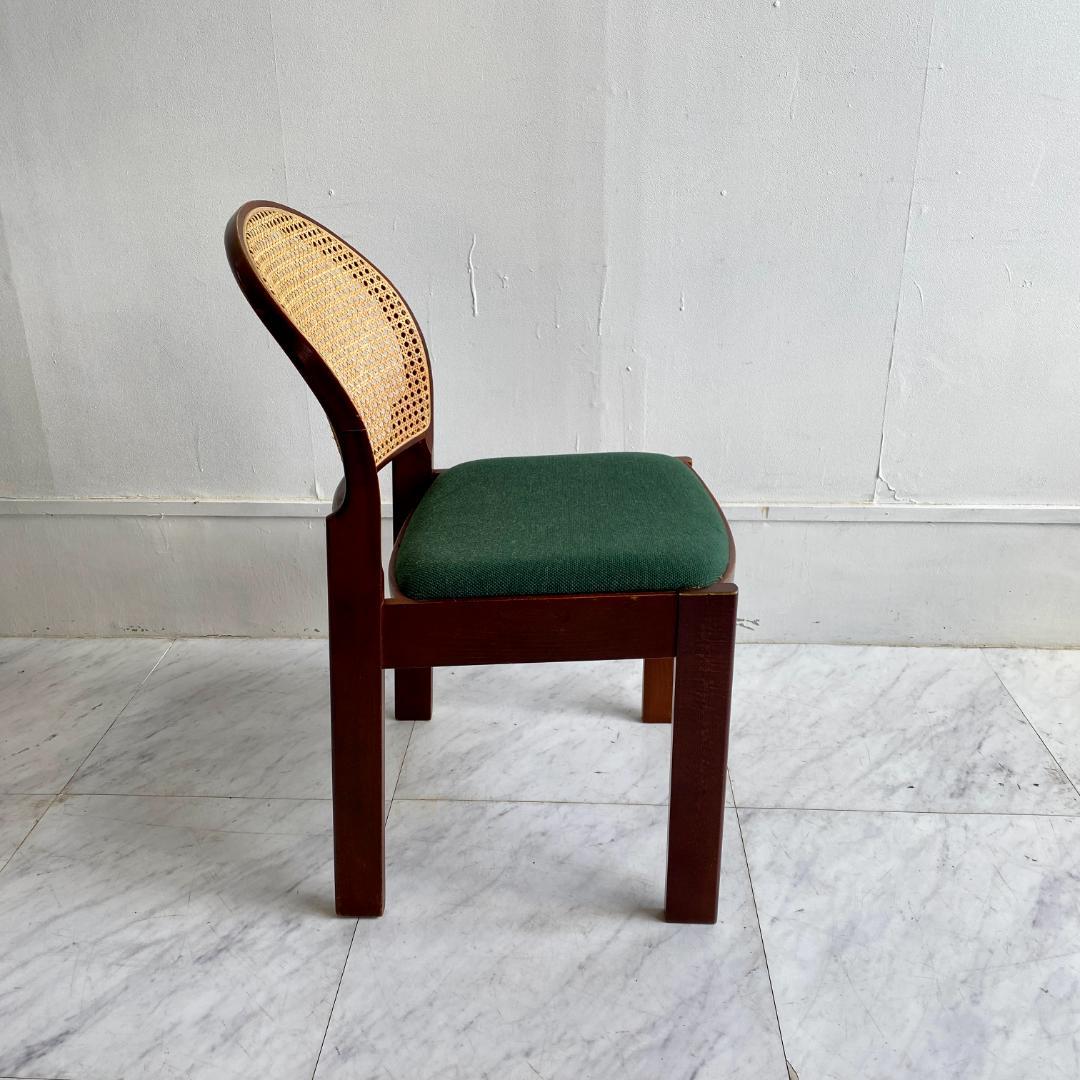 秋田木工 籐張り ダイニングチェア 曲木 椅子 ビンテージ 昭和レトロ