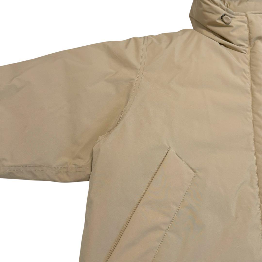 美品　スピックアンドスパン　24AW　撥水フーデッドダウンハーフコート　36