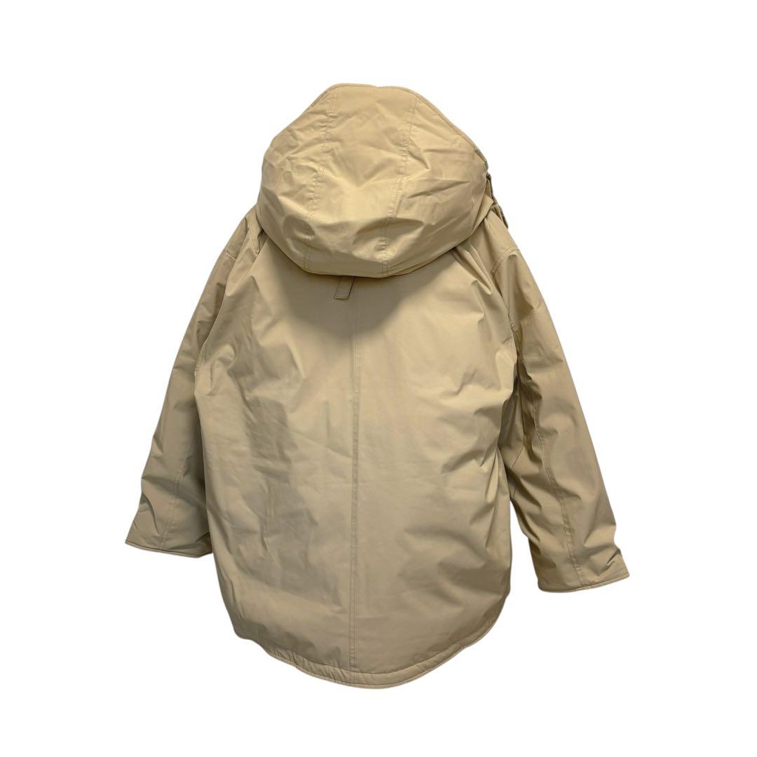 美品　スピックアンドスパン　24AW　撥水フーデッドダウンハーフコート　36