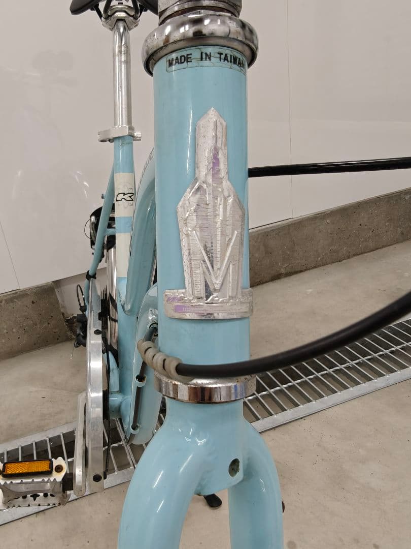 20インチ 406 自転車 m406L 水色 ミニベロ10段変速 ママチャリ