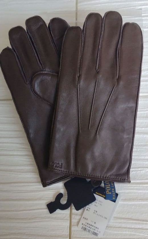 あんにょん⭐️新品⭐ POLO RALPH LAUREN 手袋 ブラウン