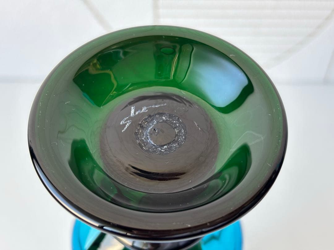 舩木倭帆　吹きガラス　作品展 一輪挿し　花瓶　2個セット