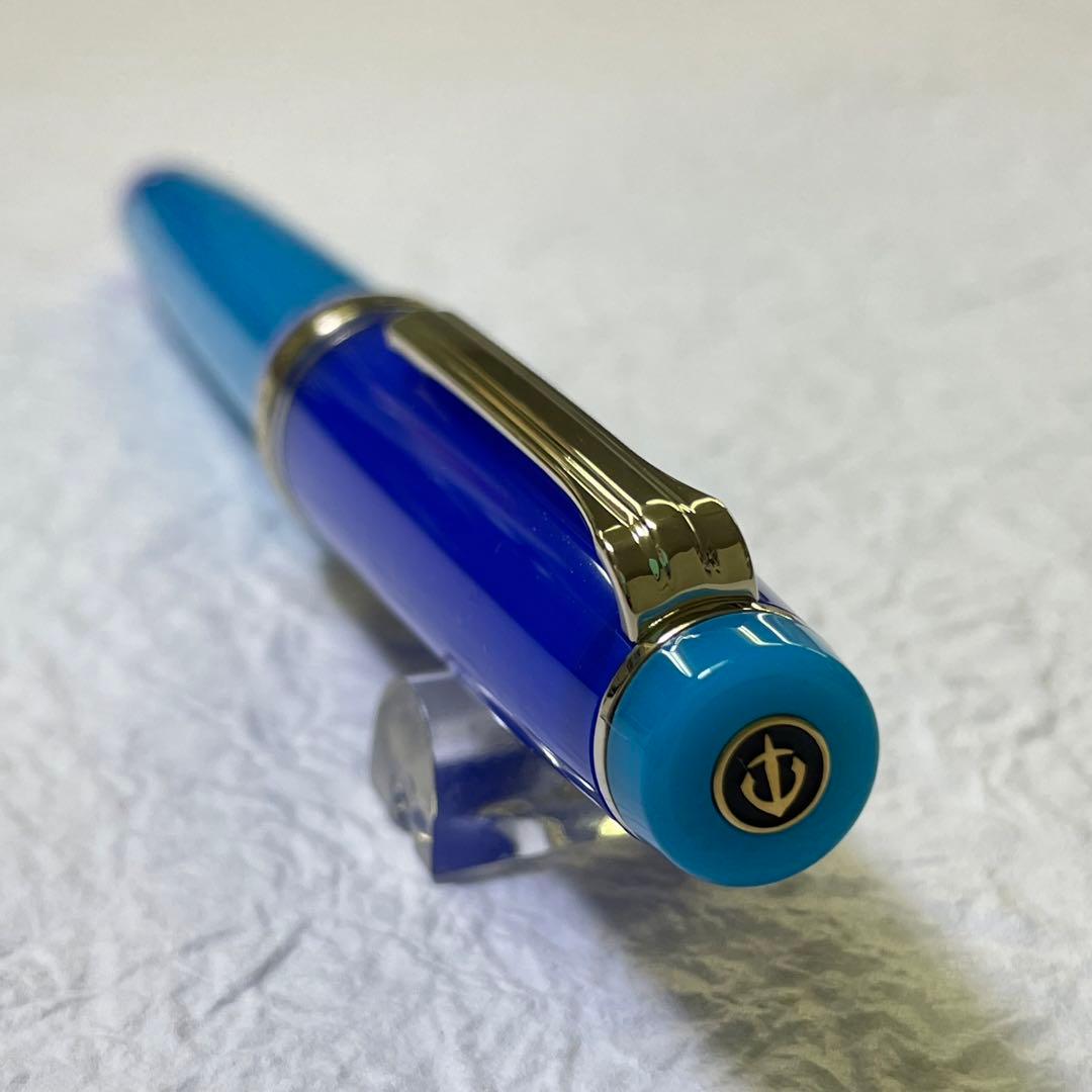 セーラー万年筆 海外限定 プロギア ブルー クエーサー 21K MF