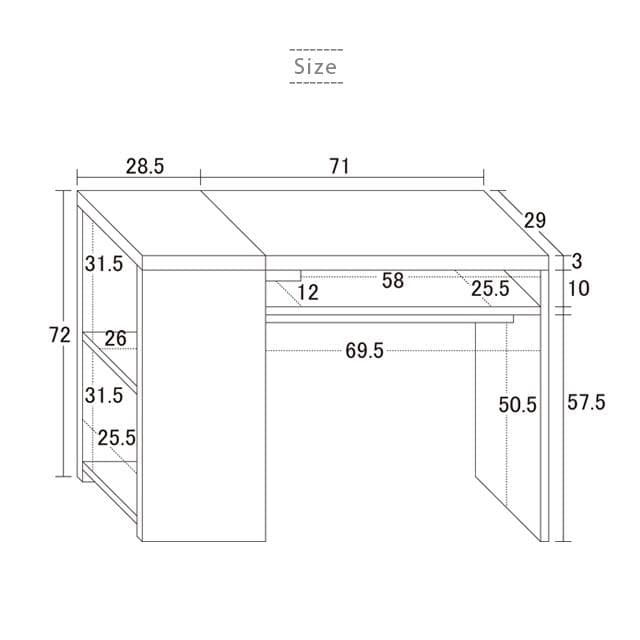 《新品・送料無料》ＰＤデスク　ブラック／ホワイト／ウォールナット