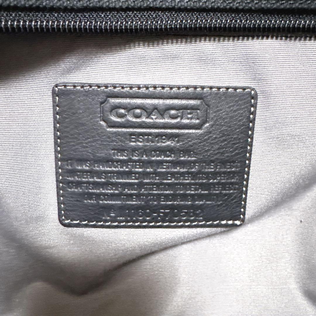 コーチ COACH 2WAY キャンバス×レザー トラベル・ボストンバッグ黒