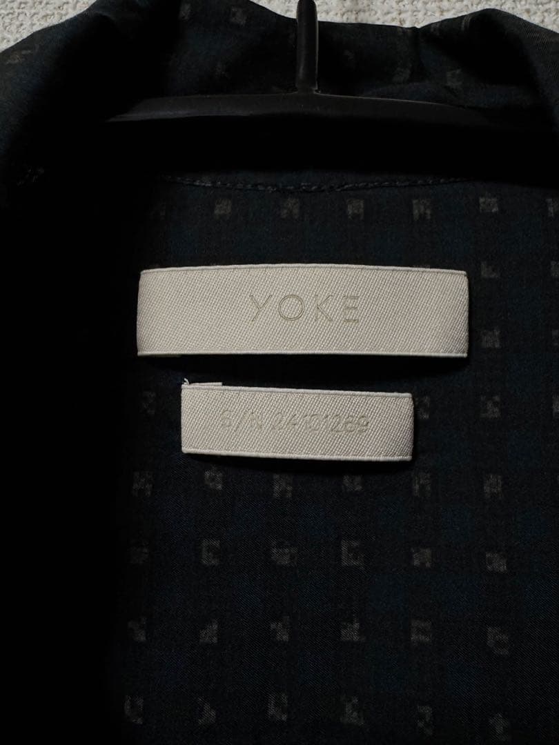 【yoke】ダークブルー 長袖シャツ
