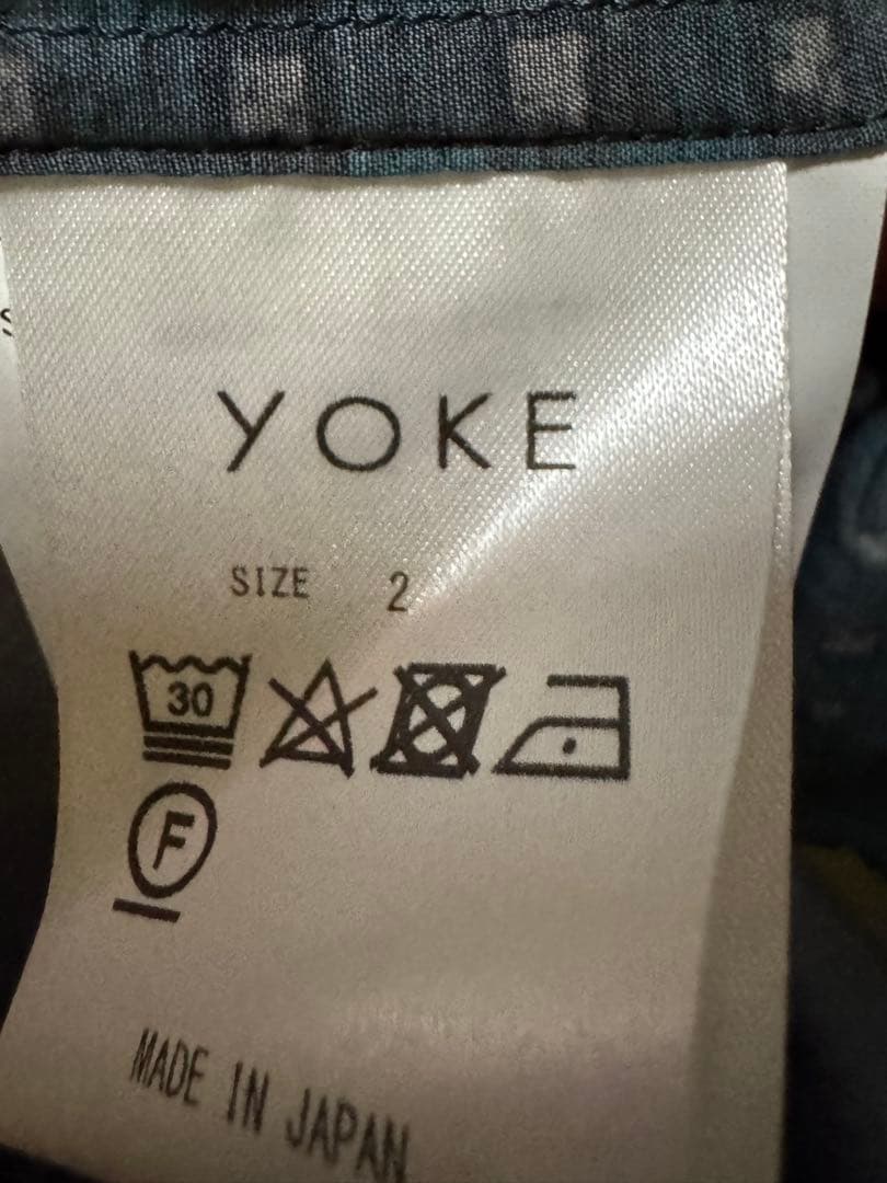 【yoke】ダークブルー 長袖シャツ