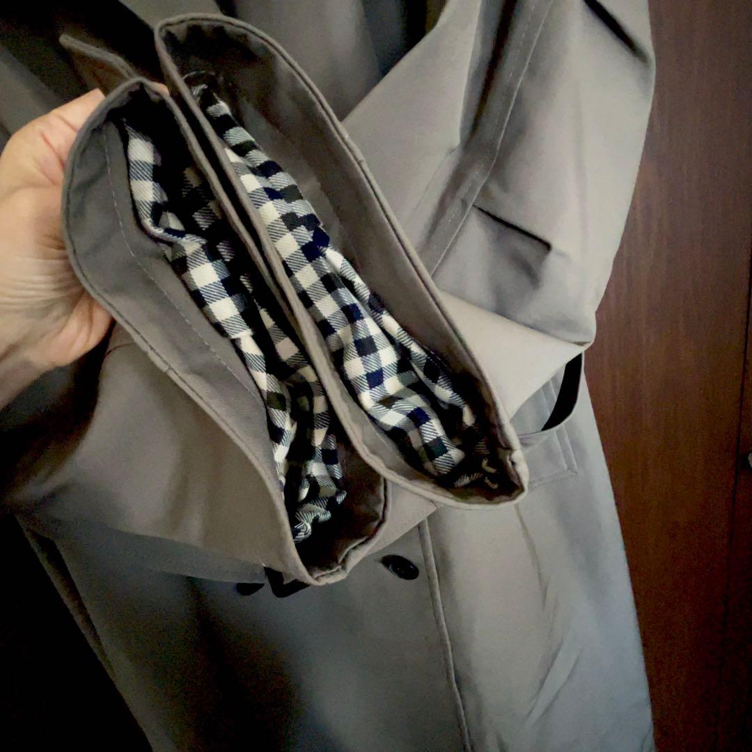 【美品】ユニクロトレンチコートリラックスフィット　カーキ XL