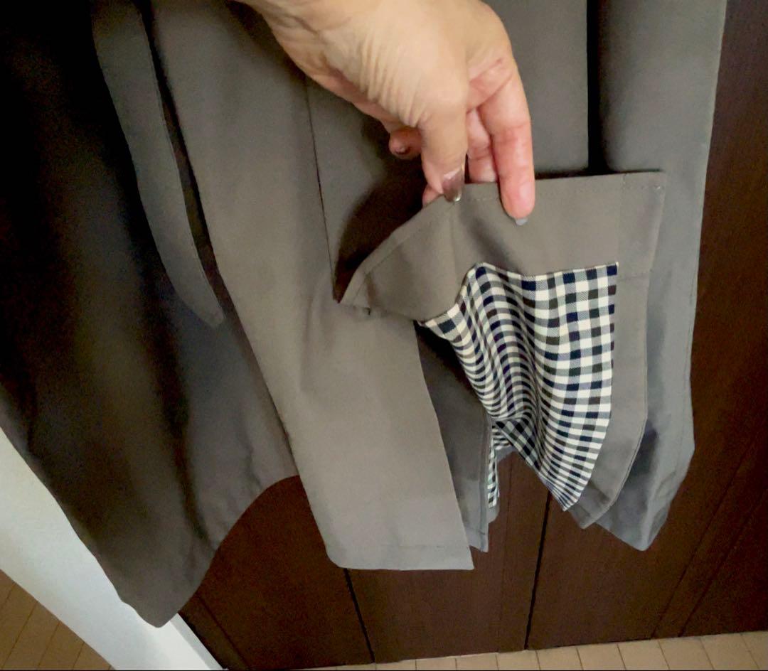 【美品】ユニクロトレンチコートリラックスフィット　カーキ XL