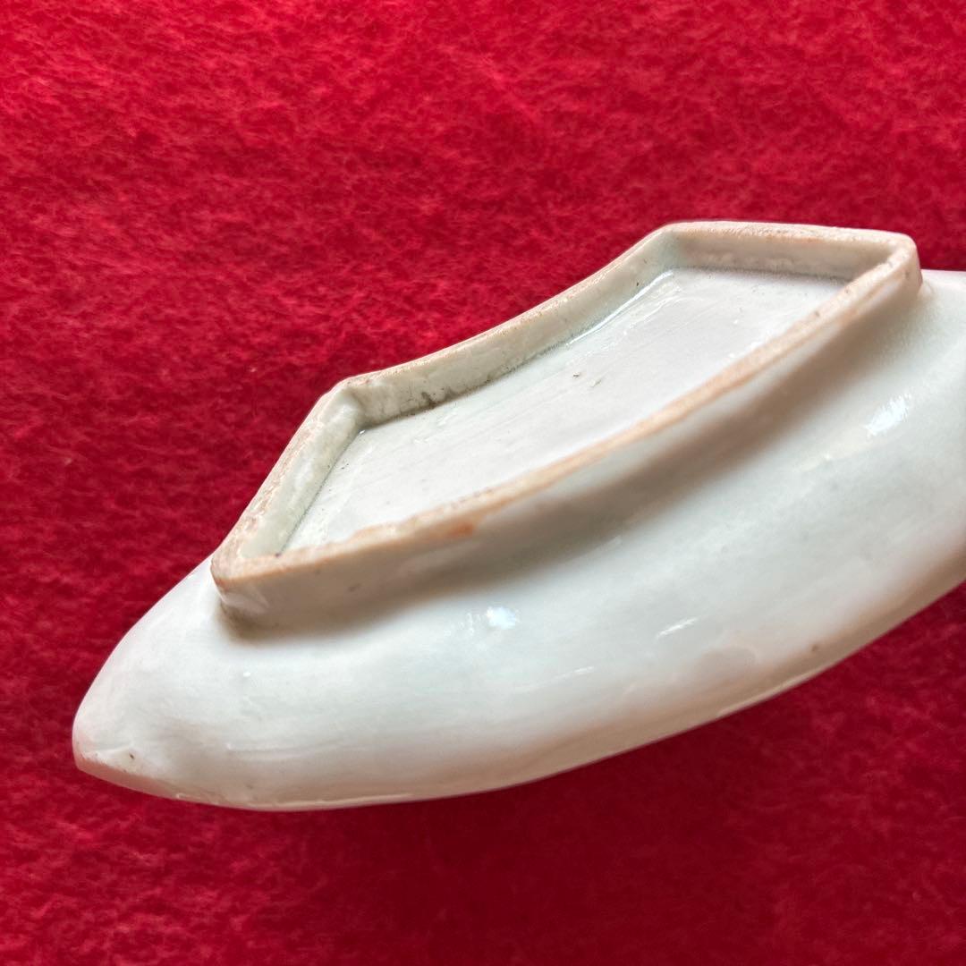 古伊万里　染付　水仙文　豆皿