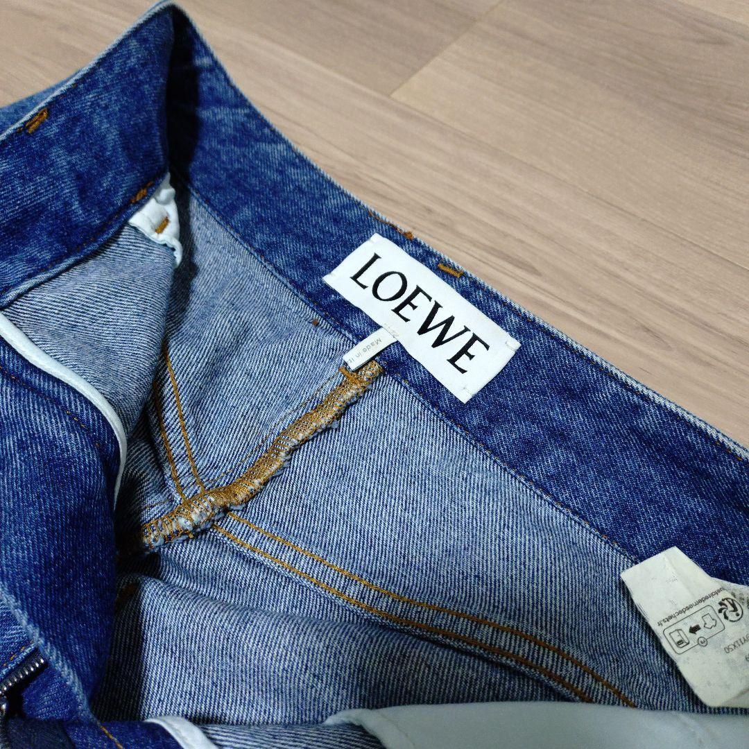 34 タグあり LOEWE アナグラム バギーパンツ　ロエベ ワイド デニム