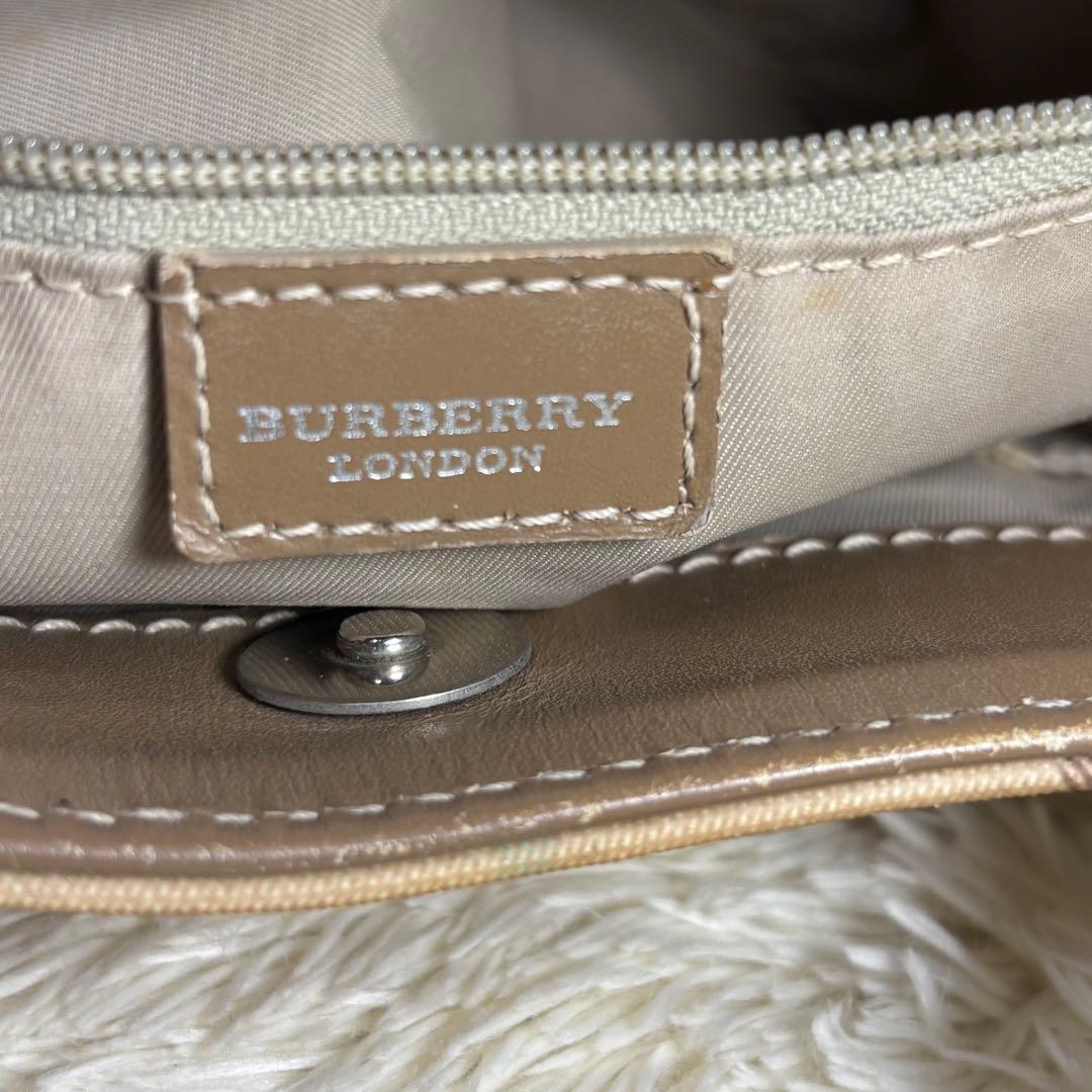 バーバリー　トート ショルダー バッグ チェック ピンク FF95 A4サイズ