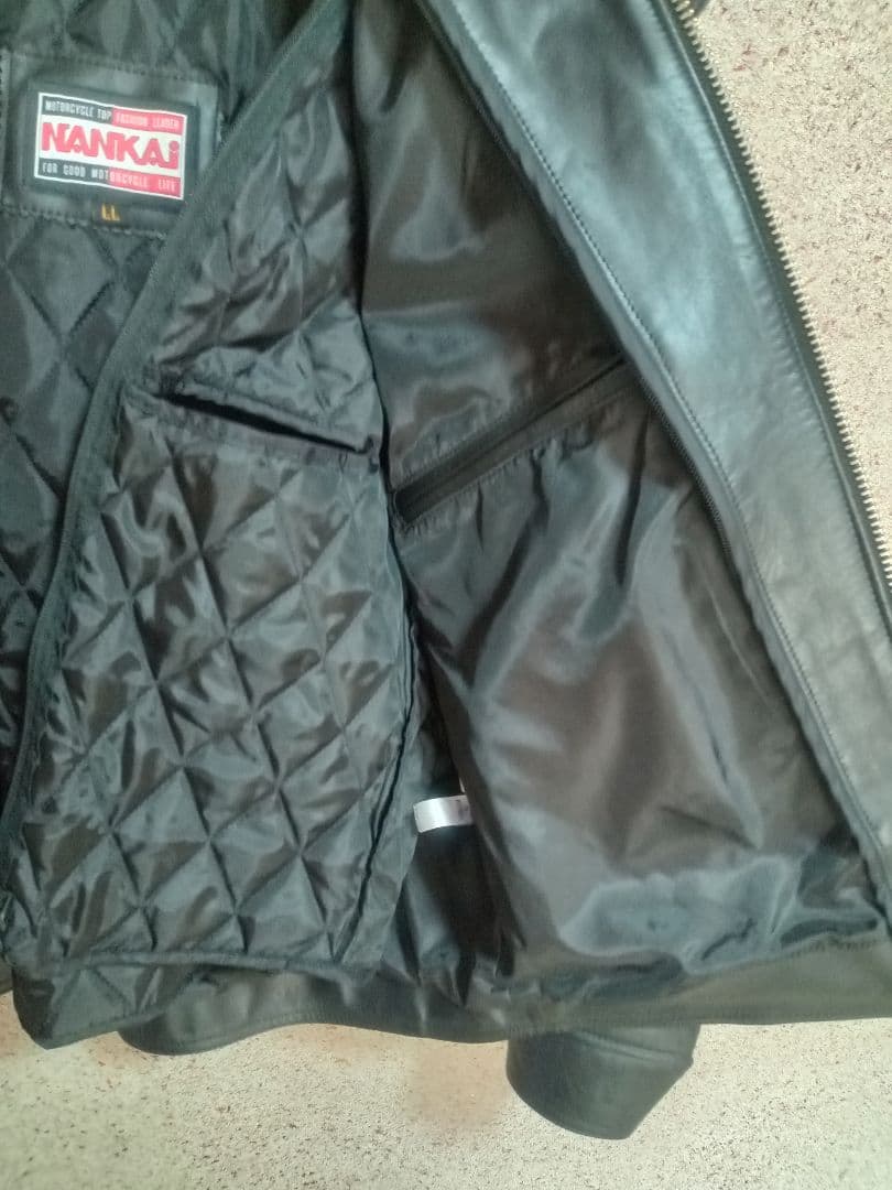 NANKAI シングルレザーライダースジャケット