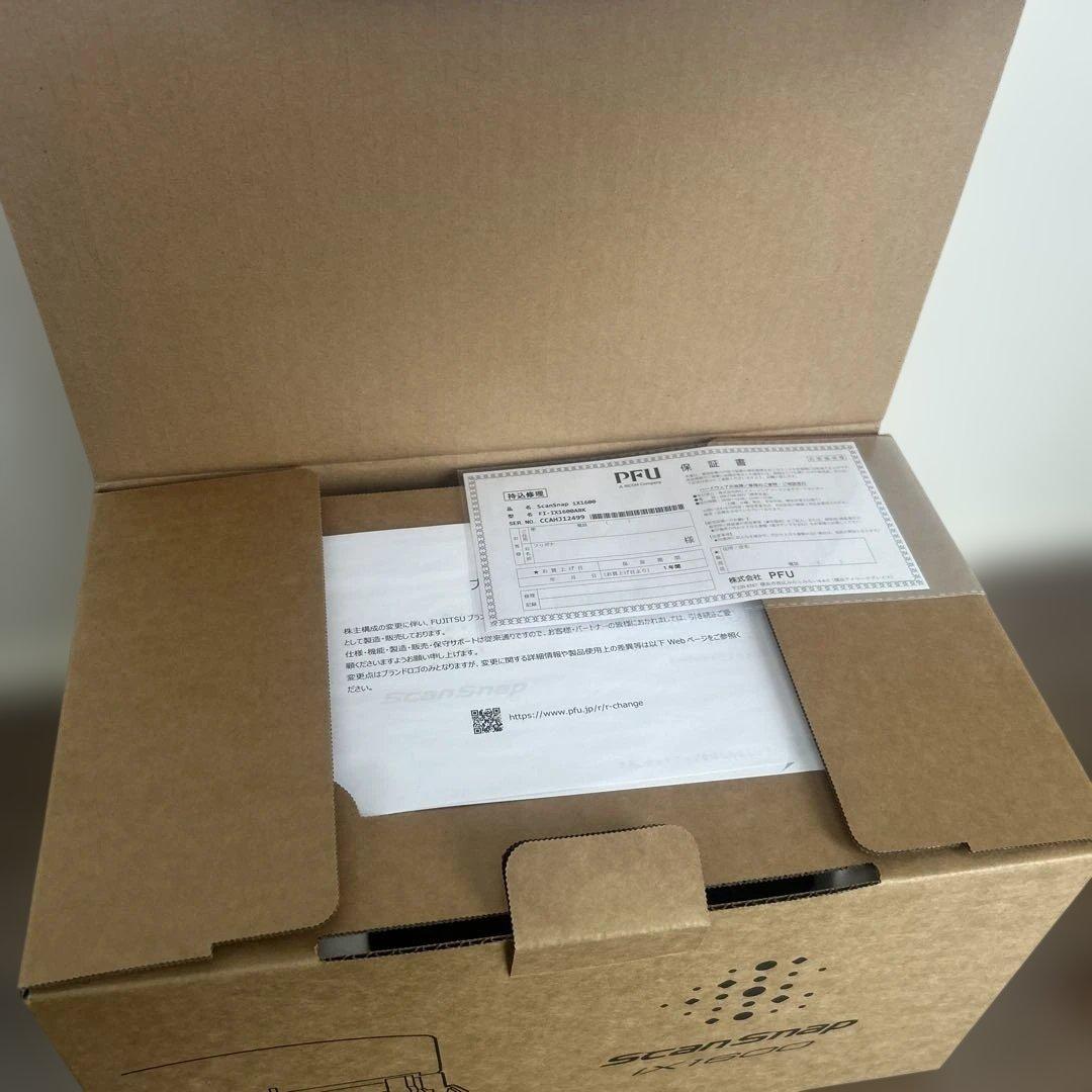 リコー PFU ドキュメントスキャナーScanSnap iX1600（ブラック）