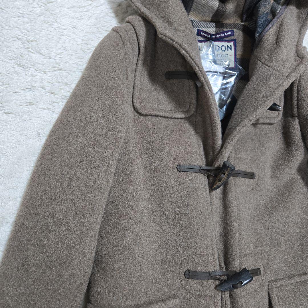 新品 ロンドントラディション ダッフルコート ロング丈 ウール メルトン モカ