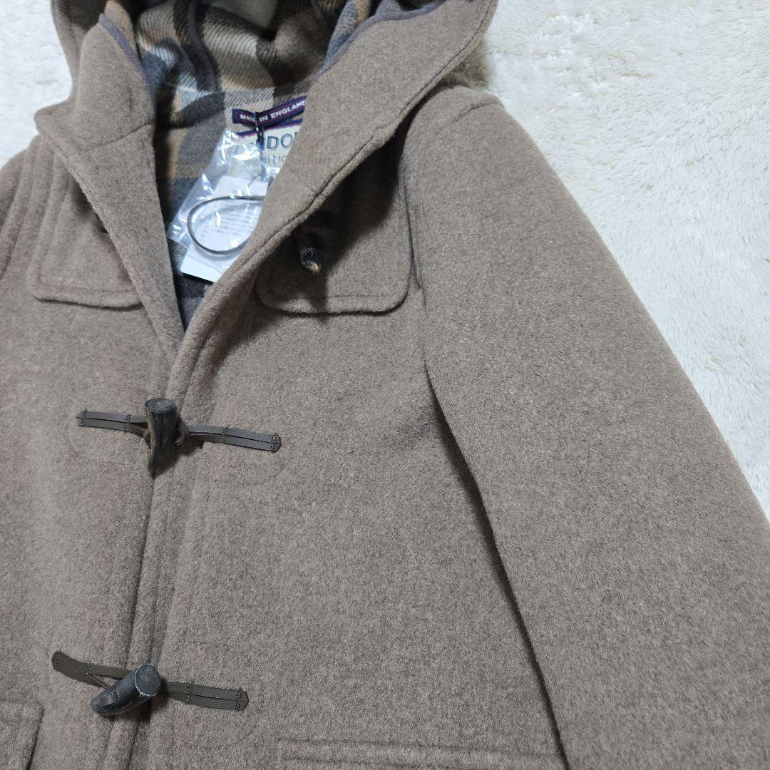 新品 ロンドントラディション ダッフルコート ロング丈 ウール メルトン モカ