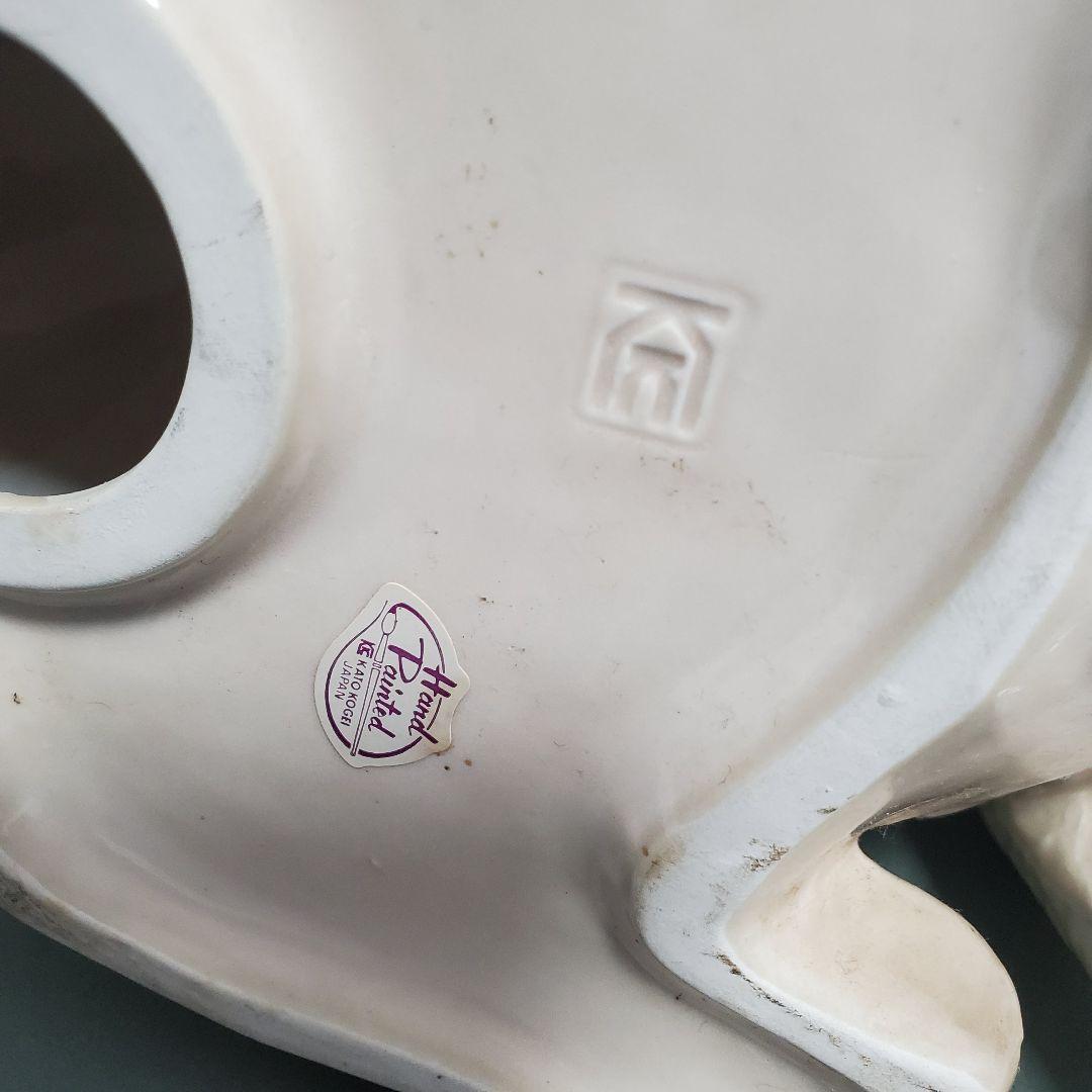 置物　動物置物　陶器　パグ　犬　オブジェ　インテリア　玄関用品　用品　ガーデン