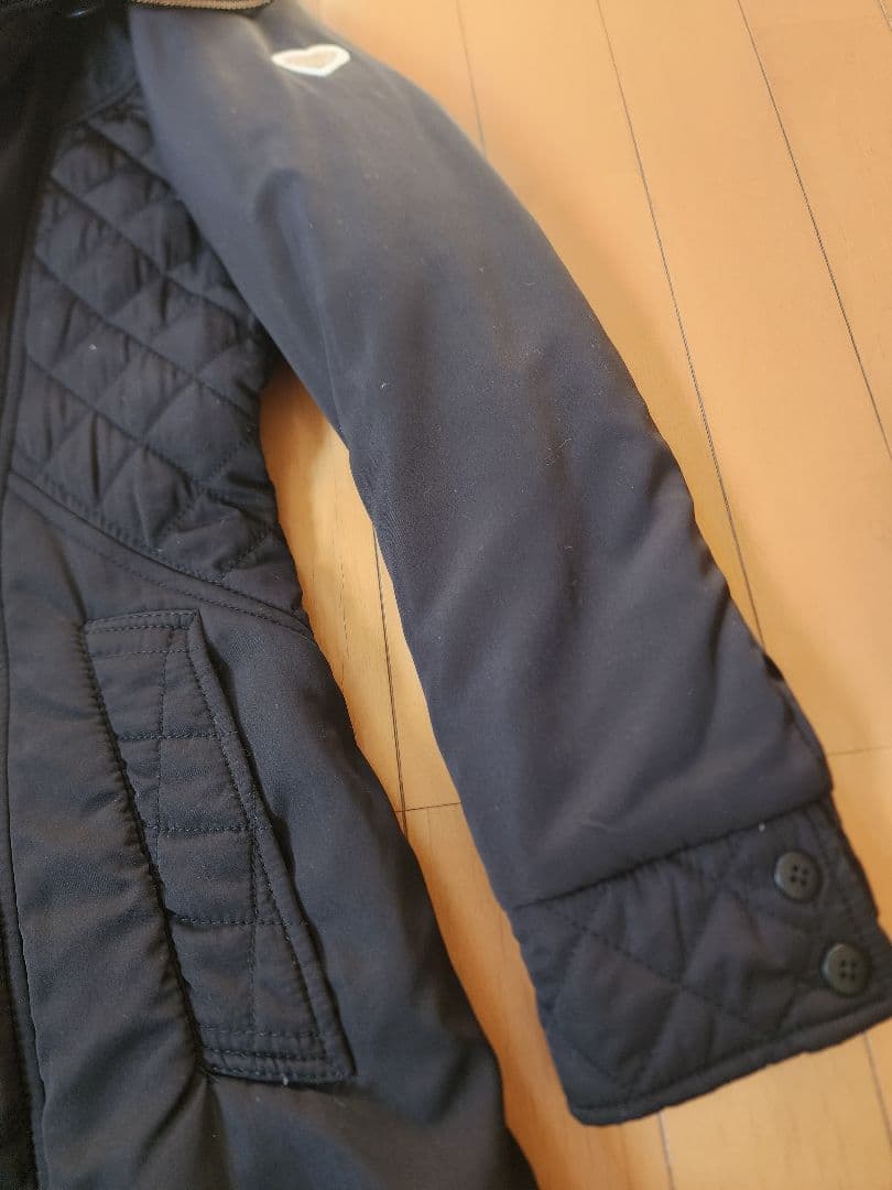 【美品】伊太利屋　キルティング中綿　Xライン　ロングコート