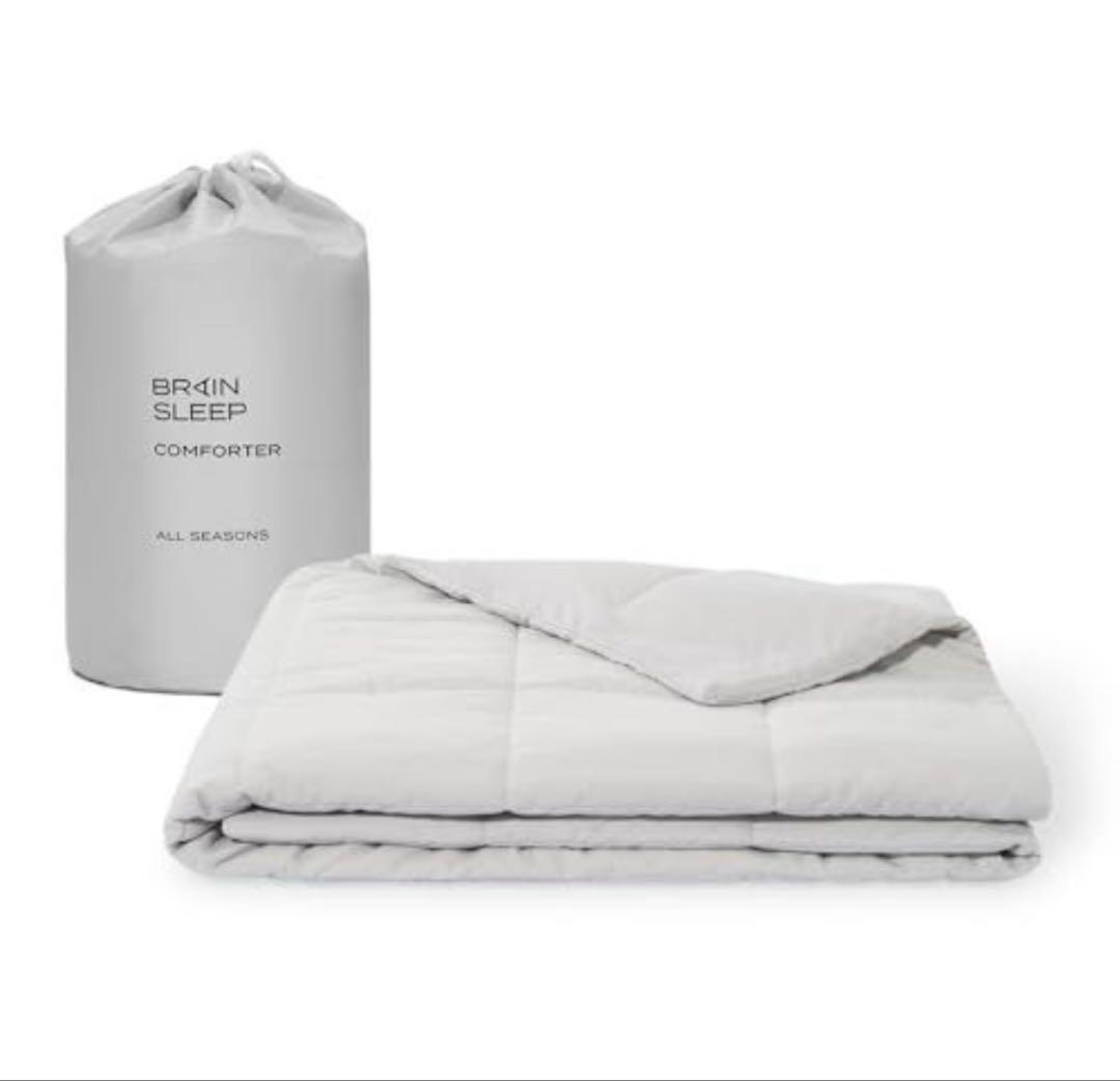 【新品】ブレインスリープ コンフォーター オールシーズンズ グレー（ダブル）