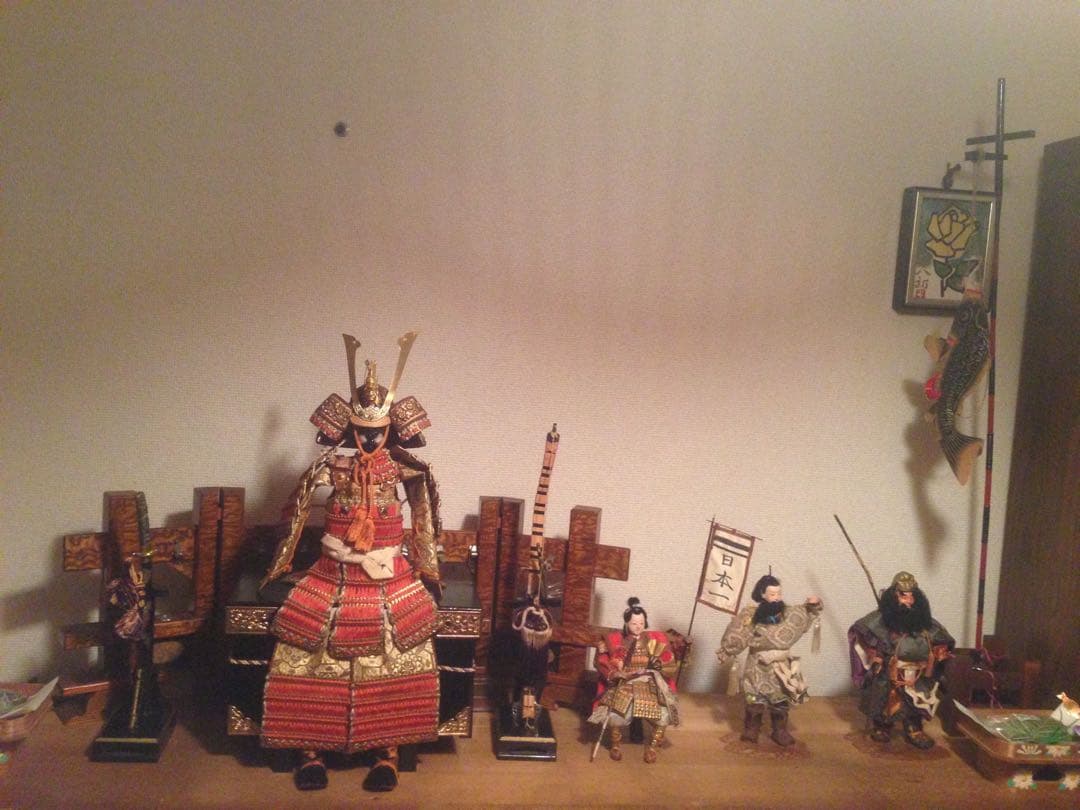 五月人形　昭和レトロ　鎧　兜　子供の日　鯉のぼり　ヴィンテージ　ジャンク