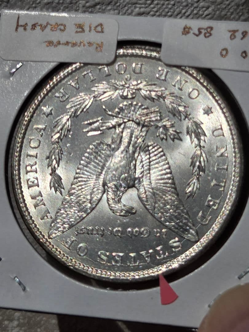 アメリカ合衆国　モルガンダラー銀貨　1900 O　ダイクラッシュ(極印破損)