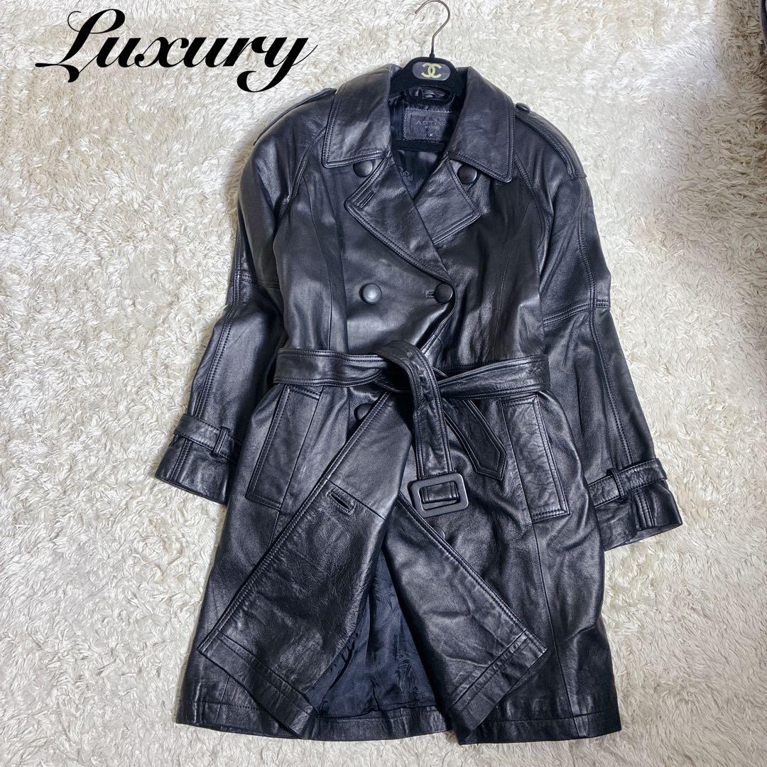 ジャケット・アウター 00s LAMB LEATHER TRENCH COAT ARCHIVE Y2K