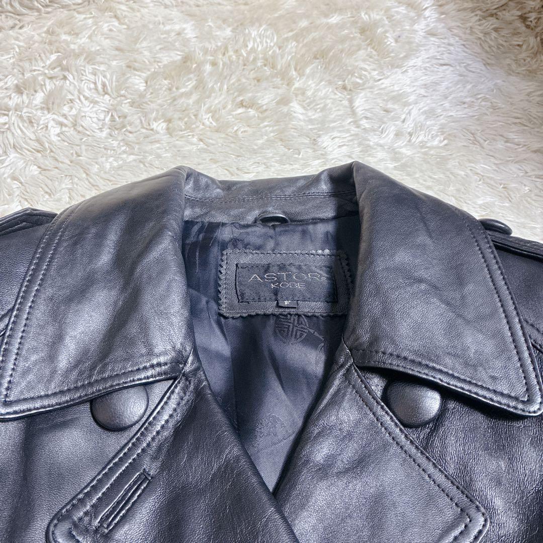 ジャケット・アウター 00s LAMB LEATHER TRENCH COAT ARCHIVE Y2K