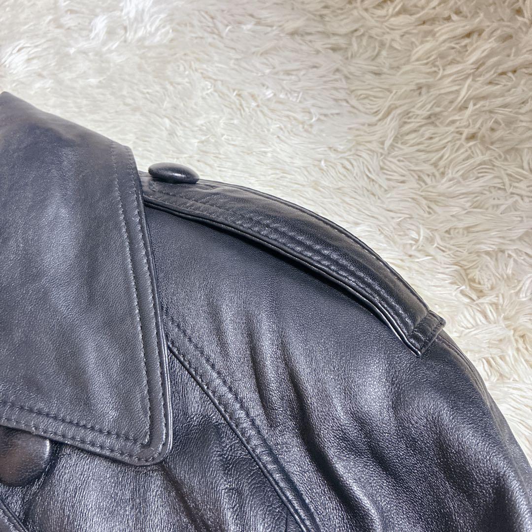 ジャケット・アウター 00s LAMB LEATHER TRENCH COAT ARCHIVE Y2K