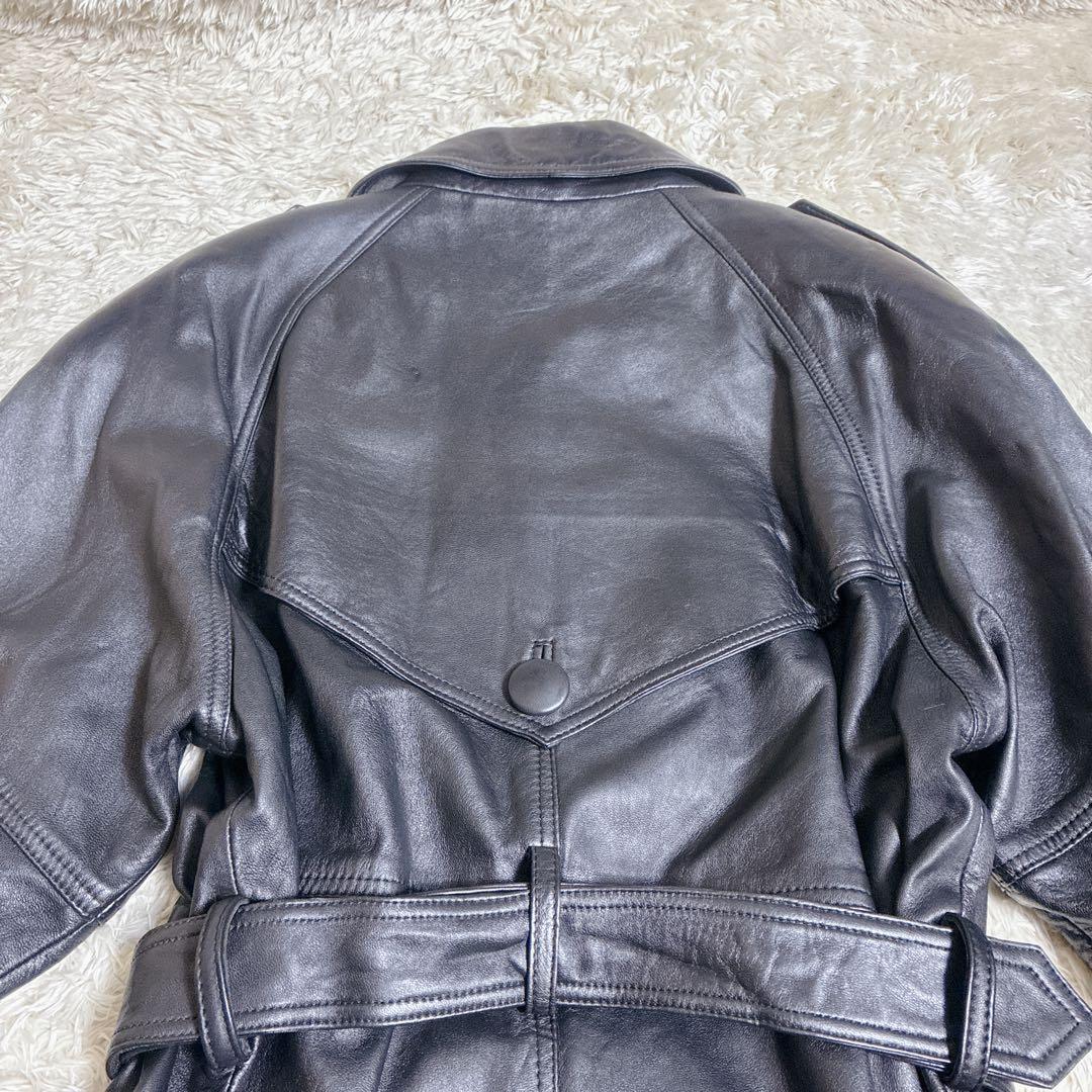 ジャケット・アウター 00s LAMB LEATHER TRENCH COAT ARCHIVE Y2K