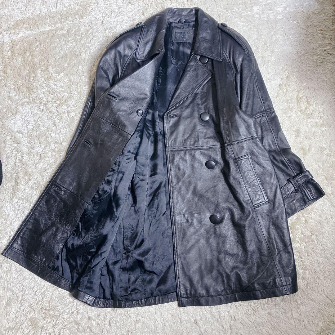 ジャケット・アウター 00s LAMB LEATHER TRENCH COAT ARCHIVE Y2K