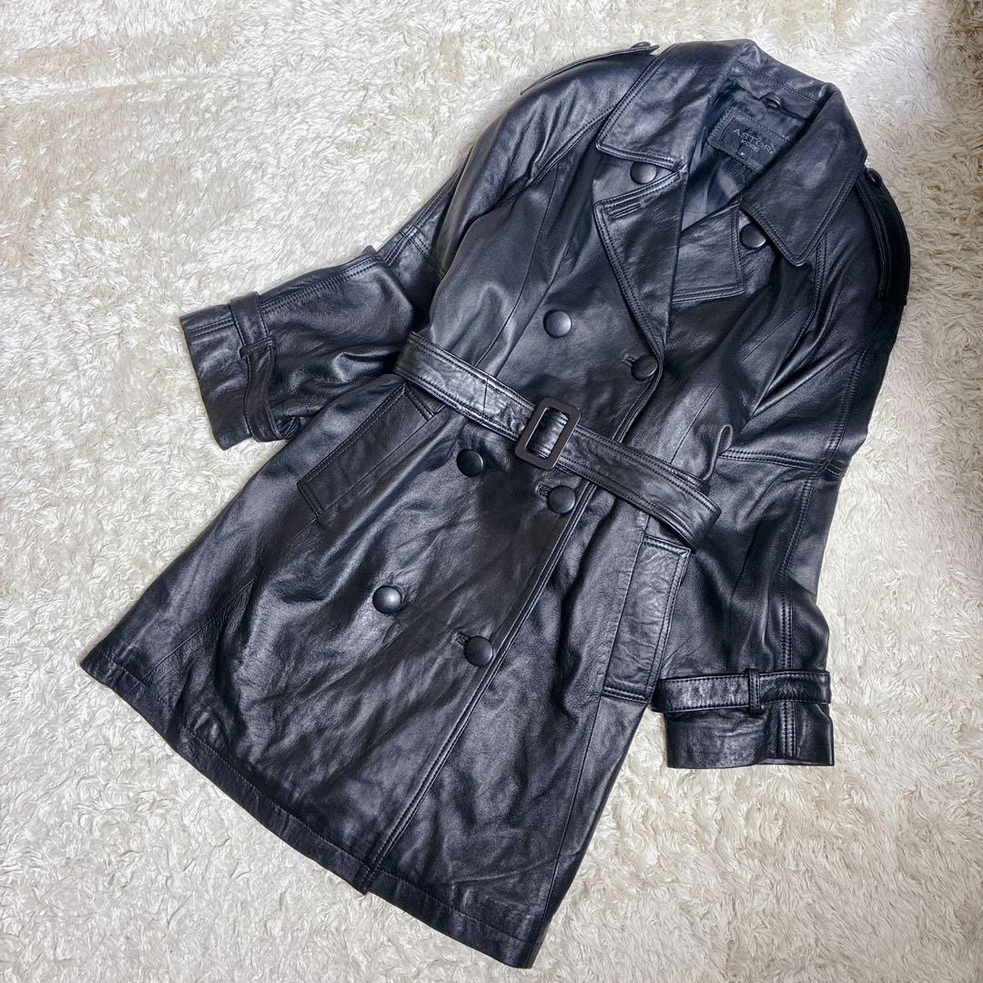 ジャケット・アウター 00s LAMB LEATHER TRENCH COAT ARCHIVE Y2K
