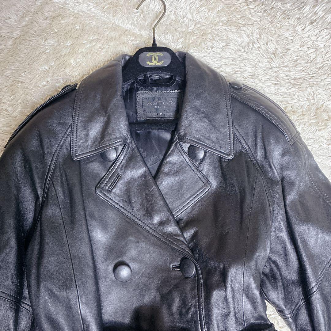 ジャケット・アウター 00s LAMB LEATHER TRENCH COAT ARCHIVE Y2K