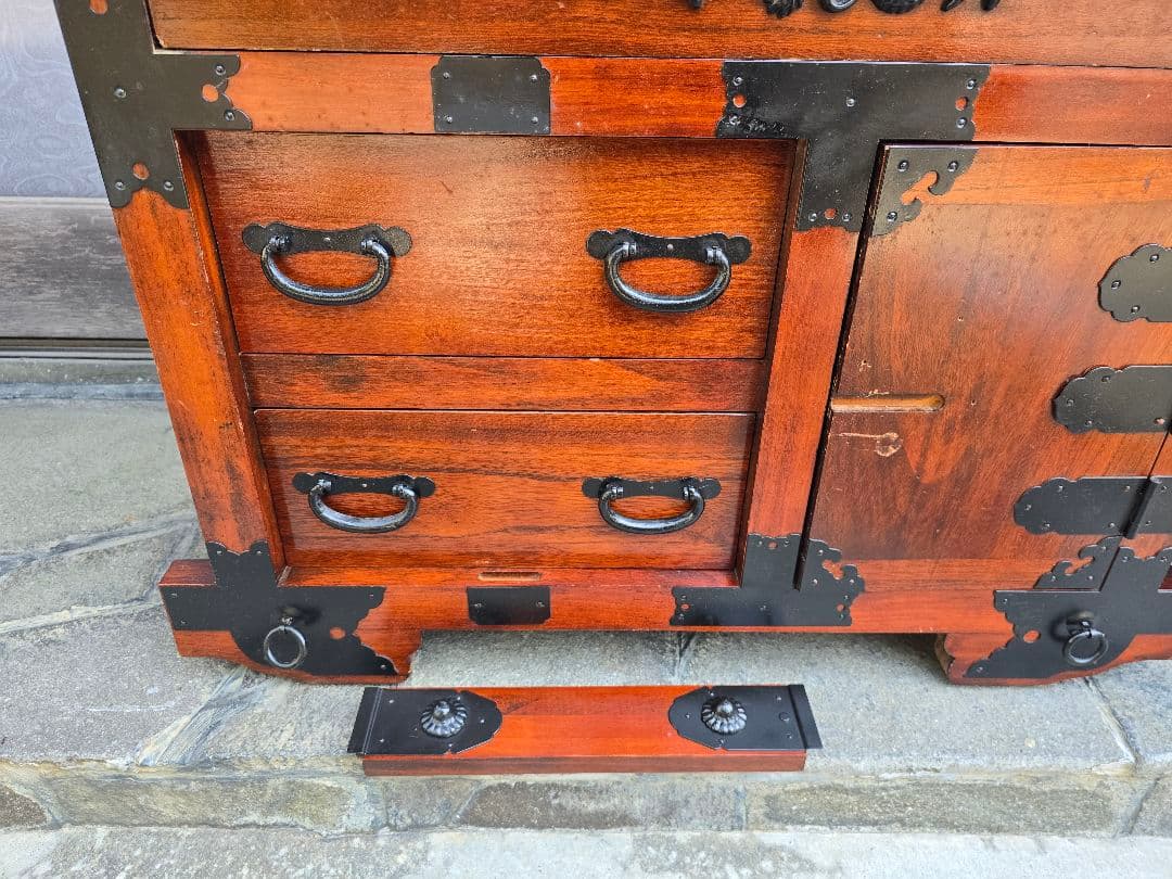 キャスター付き 箪笥 船箪笥 タンス　木製家具 収納家具 キャビネット