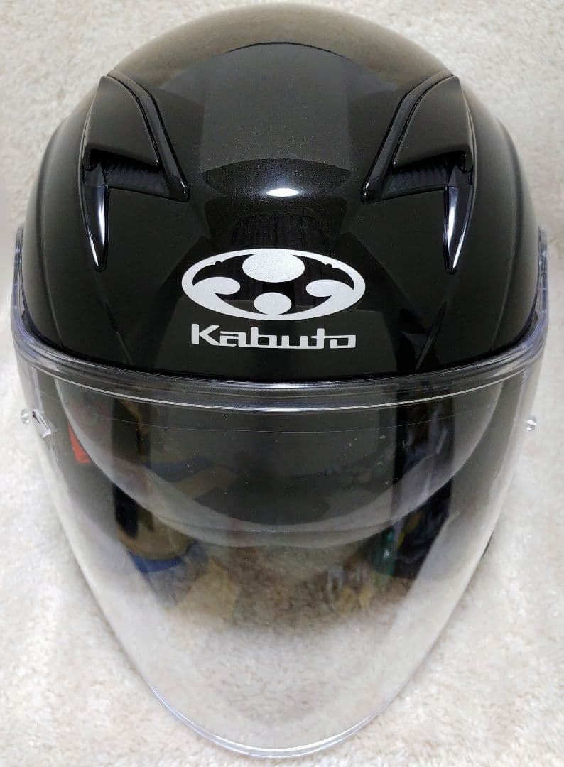 ポ*ン様 【ジェットヘルメット】OGK KABUTO EXCEED ブラックメタ