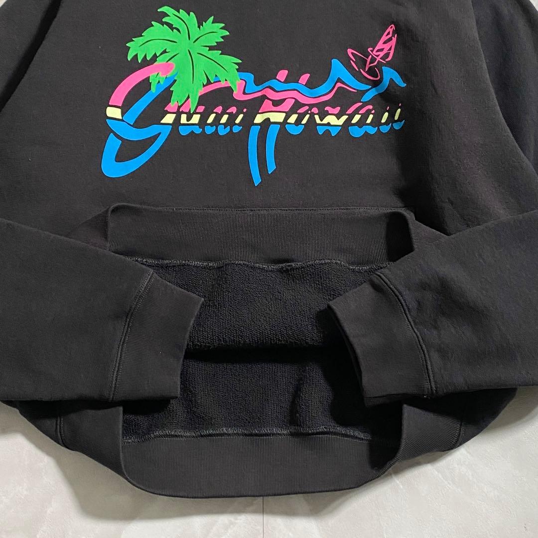 A18570 Gucci 20SS ハワイロゴプリントフーディ 黒 M