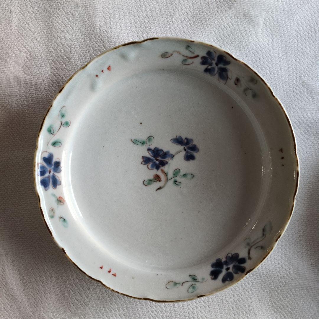 佐藤もも子さん　花柄リム皿2枚