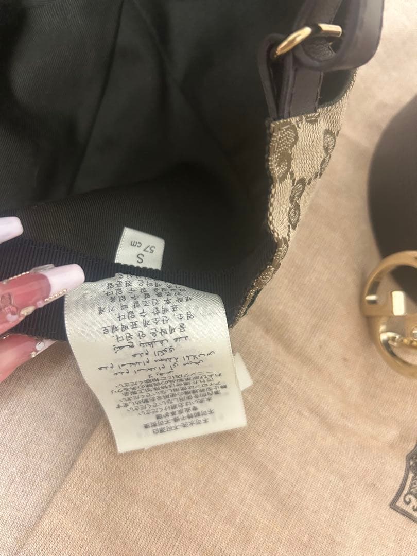 Gucci GGパターン ベースボールキャップベルトセット