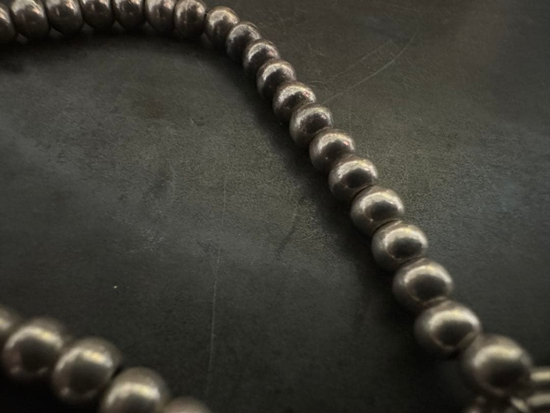 希少　ヴィンテージ　アンティーク　シルバー　925 ボール　ブレスレット