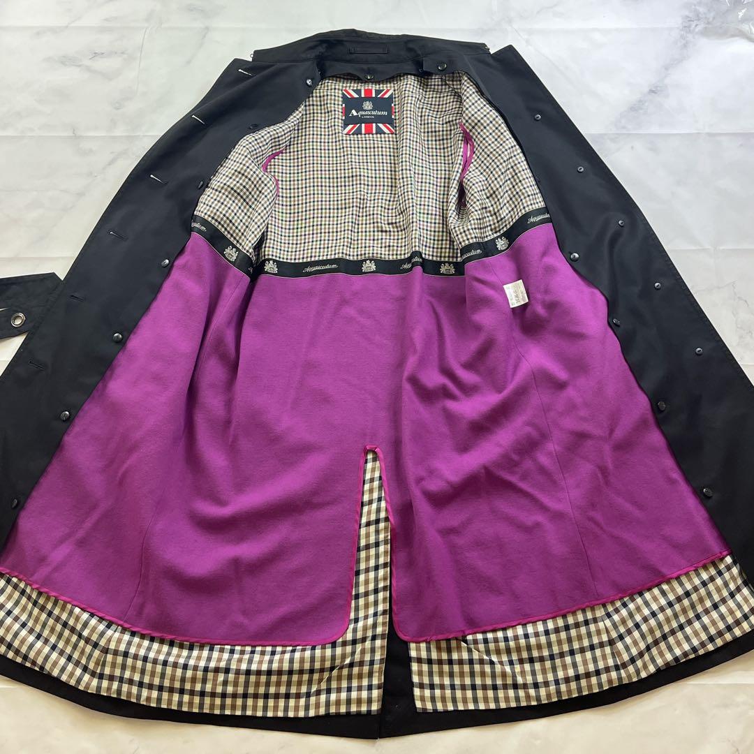 極美品✨アクアスキュータム トレンチコート ライナー付 着丈100以上 カバー付